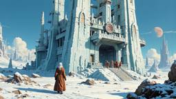 Distopian old Ice queen wrapped in furs, Paradigm 13 · FFF\RB\P13\101\005