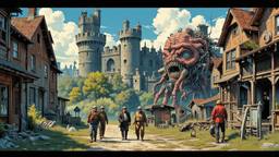 Ancient enlish castle covered by mutant orgaic technolgy, Paradigm 13 · FFF\RB\P13\104\003