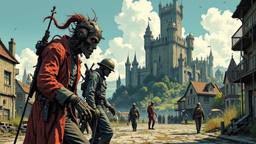 Ancient enlish castle covered by mutant orgaic technolgy, Paradigm 13 · FFF\RB\P13\104\004