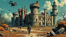 Ancient enlish castle covered by mutant orgaic technolgy, Paradigm 13 · FFF\RB\P13\106\001