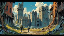 Ancient enlish castle covered by mutant orgaic technolgy, Paradigm 13 · FFF\RB\P13\106\003