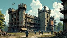 Ancient enlish castle covered by mutant orgaic technolgy, Paradigm 13 · FFF\RB\P13\106\004