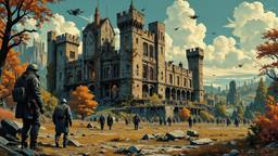 Ancient enlish castle covered by mutant orgaic technolgy, Paradigm 13 · FFF\RB\P13\106\007