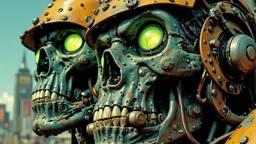 Showing really really bad evil robot cyborg police men with…, Paradigm 13 · FFF\RB\P13\111\005