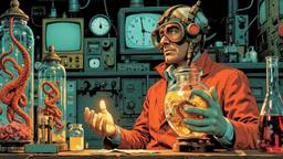 Hero recieves time crystals in a scince lab from an…, Paradigm 13 · FFF\RB\P13\113\002