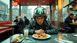 Distopian fast food diner, Paradigm 13 · FFF\RB\P13\119\002