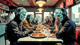 Distopian fast food diner, Paradigm 13 · FFF\RB\P13\123\001