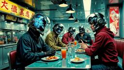Distopian fast food diner, Paradigm 13 · FFF\RB\P13\123\003