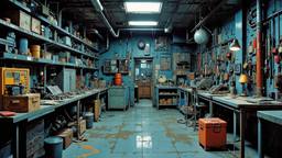Weapons armoury on a futuristic distopian battle cruiser, Paradigm 13 · FFF\RB\P13\127\014