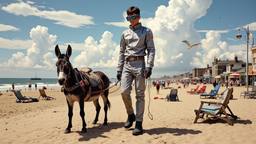 A very tall young teenage boy dressed in futuristic sliver…, Paradigm 13 · FFF\RB\P13\131\002