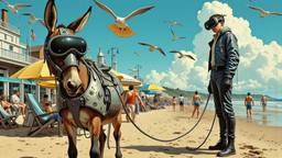 A very tall young teenage boy dressed in futuristic clothing…, Paradigm 13 · FFF\RB\P13\133\003