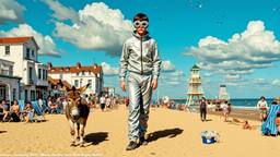 A very tall young teenage boy dressed in futuristic sliver…, Paradigm 13 · FFF\RB\P13\136\001