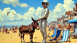 A very tall young teenage boy dressed in futuristic sliver…, Paradigm 13 · FFF\RB\P13\136\002