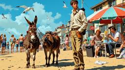 A vivid portrayal of a beach scenA vivid portrayal of…, Paradigm 13 · FFF\RB\P13\139\007